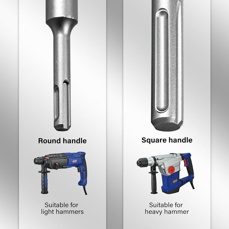 SALI Concrete Hole Saw Kits 4-1/8"（105mm） Tungsten Steel Wall Hole Cutter Drill Bit Sets with 220mm SDS Plus Shank Connecting Rod，110mm Center Positioning Drill Bits for Cinder Block,Brick,Adobe Wall - Image 4